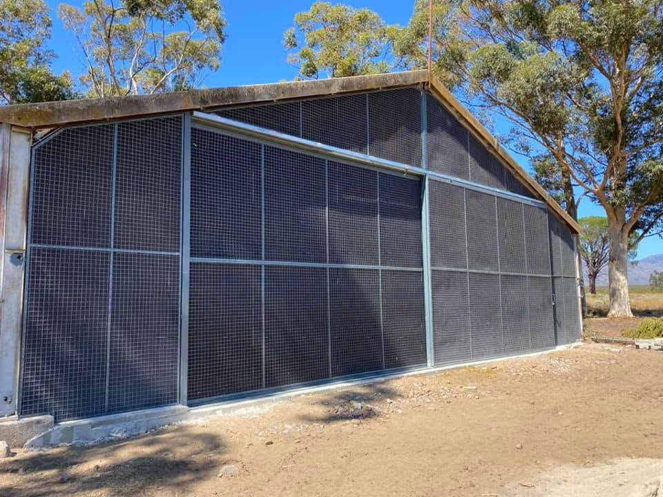 Completed agricultural shed